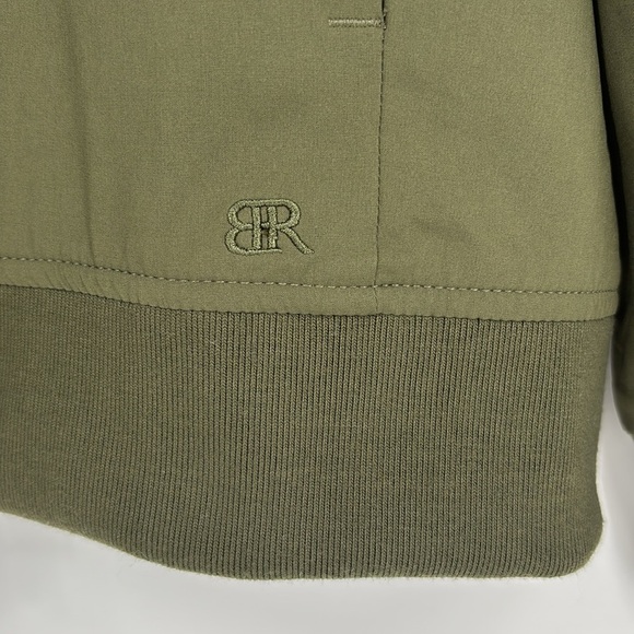 Banana Republic Full-Zip Bomber Jacket Women’s Size Large in Olive Green - EUC! - Picture 7 of 15